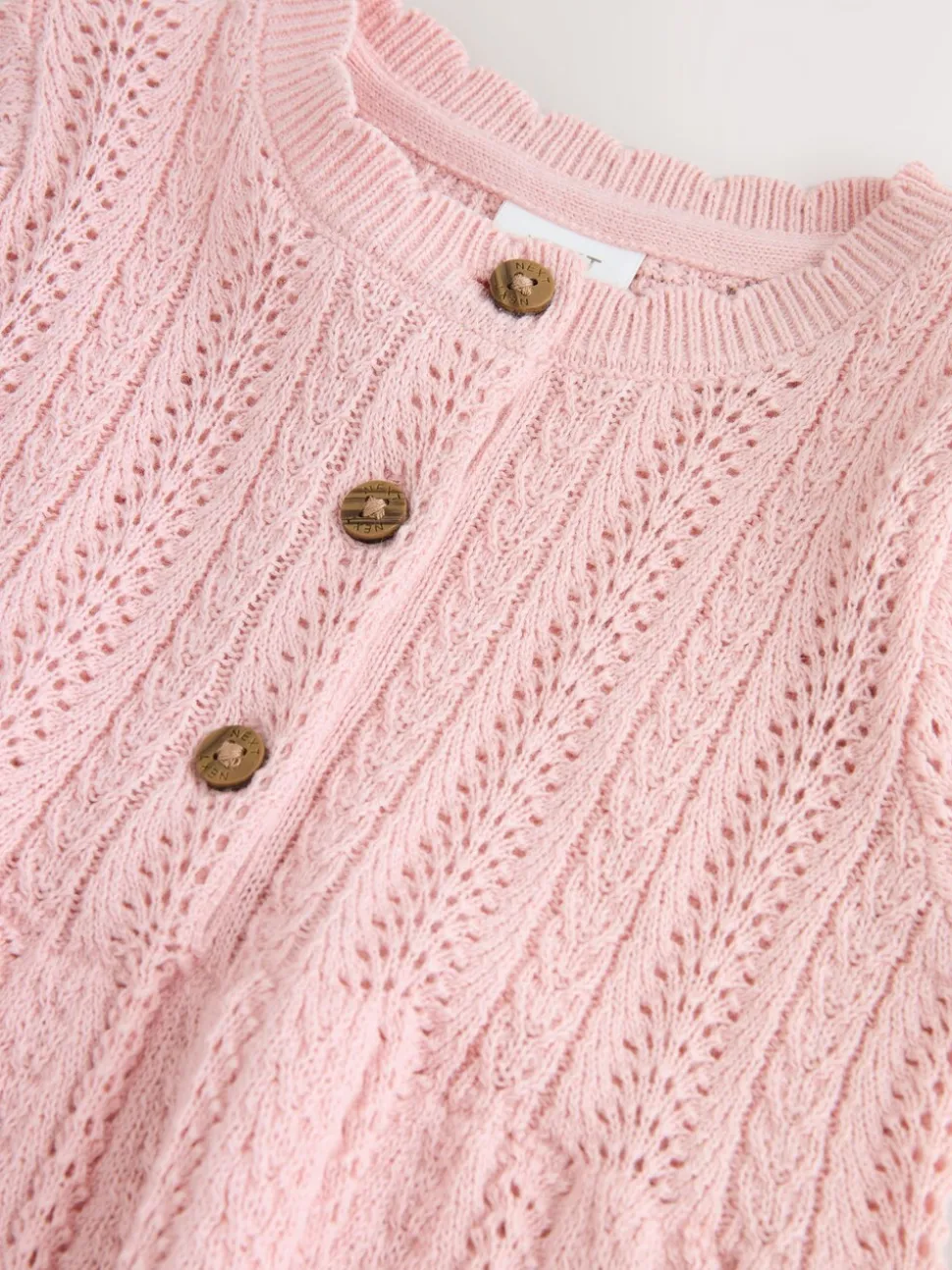 Roze - Gebreide babyjurk (0mnd-2jr)