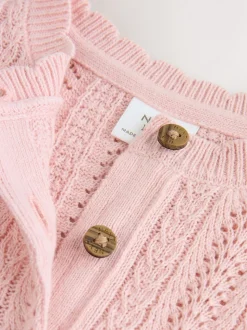 Roze - Gebreide babyjurk (0mnd-2jr)