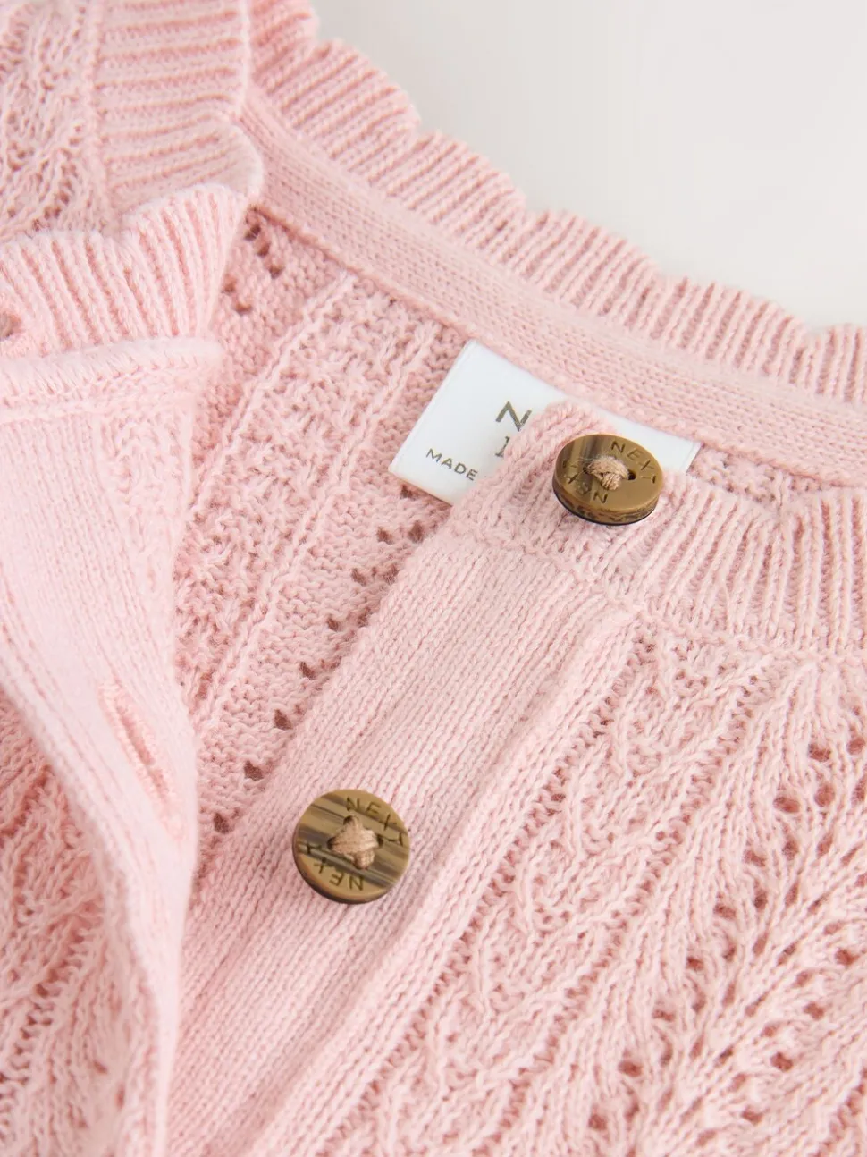 Roze - Gebreide babyjurk (0mnd-2jr)