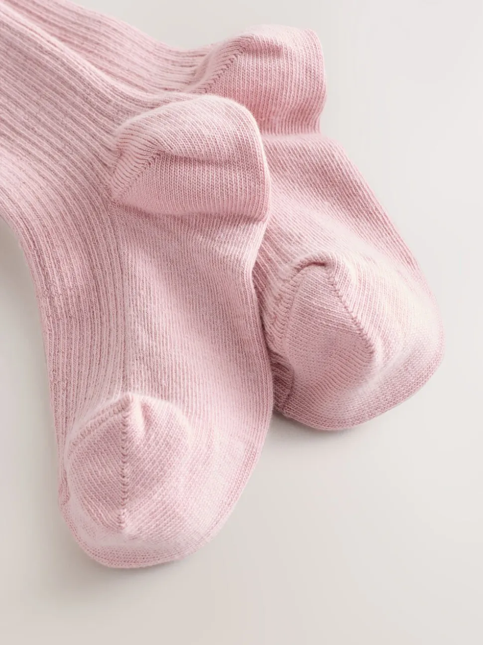 Roze - Geribbelde maillot met hoog katoengehalte