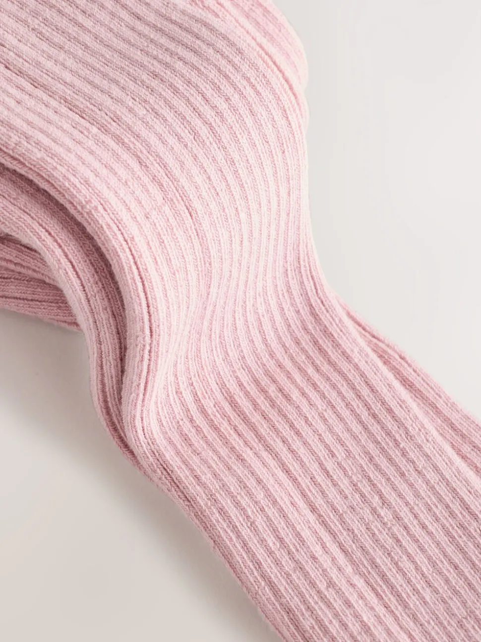 Roze - Geribbelde maillot met hoog katoengehalte