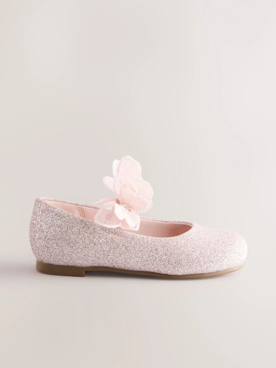 Roze - Glitter vlinderbandjes gelegenheidsschoenen