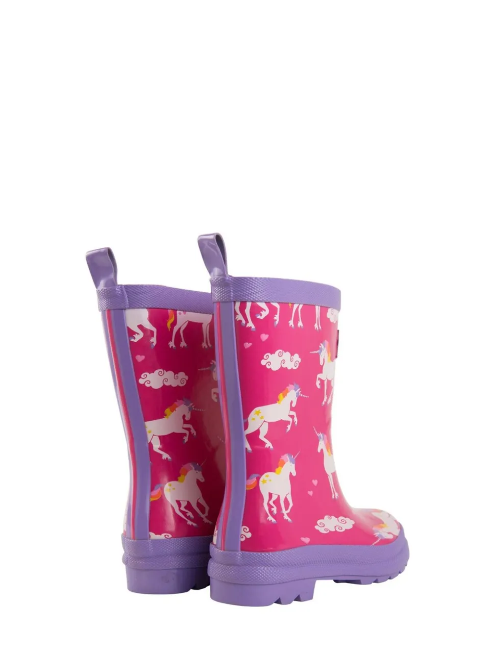 Roze - Hatley Pink Shark Frenzy Rain Wellies