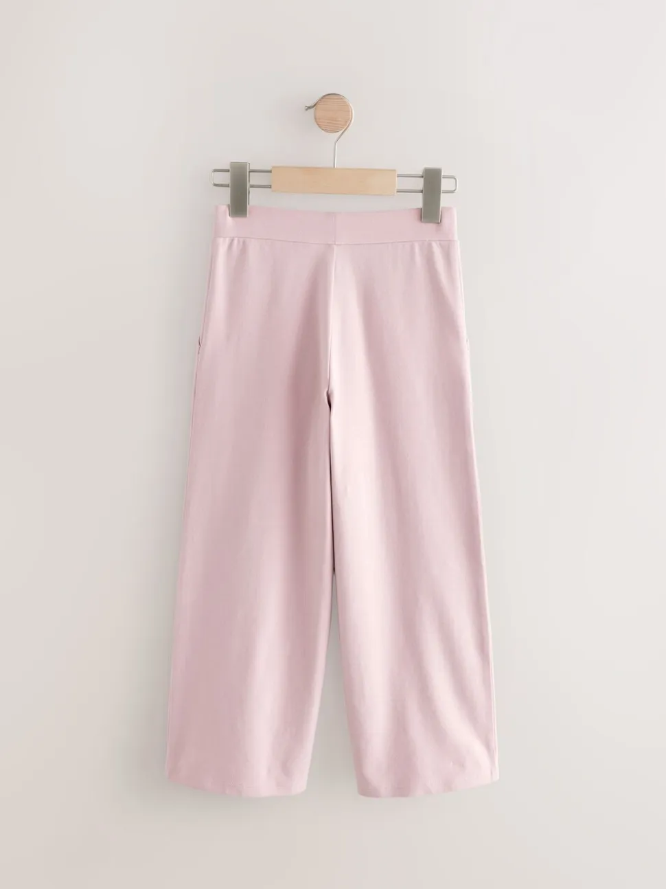 Roze - Jersey broek met wijde pijpen (3-16 jr)