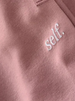 Roze - Joggingbroek met banden