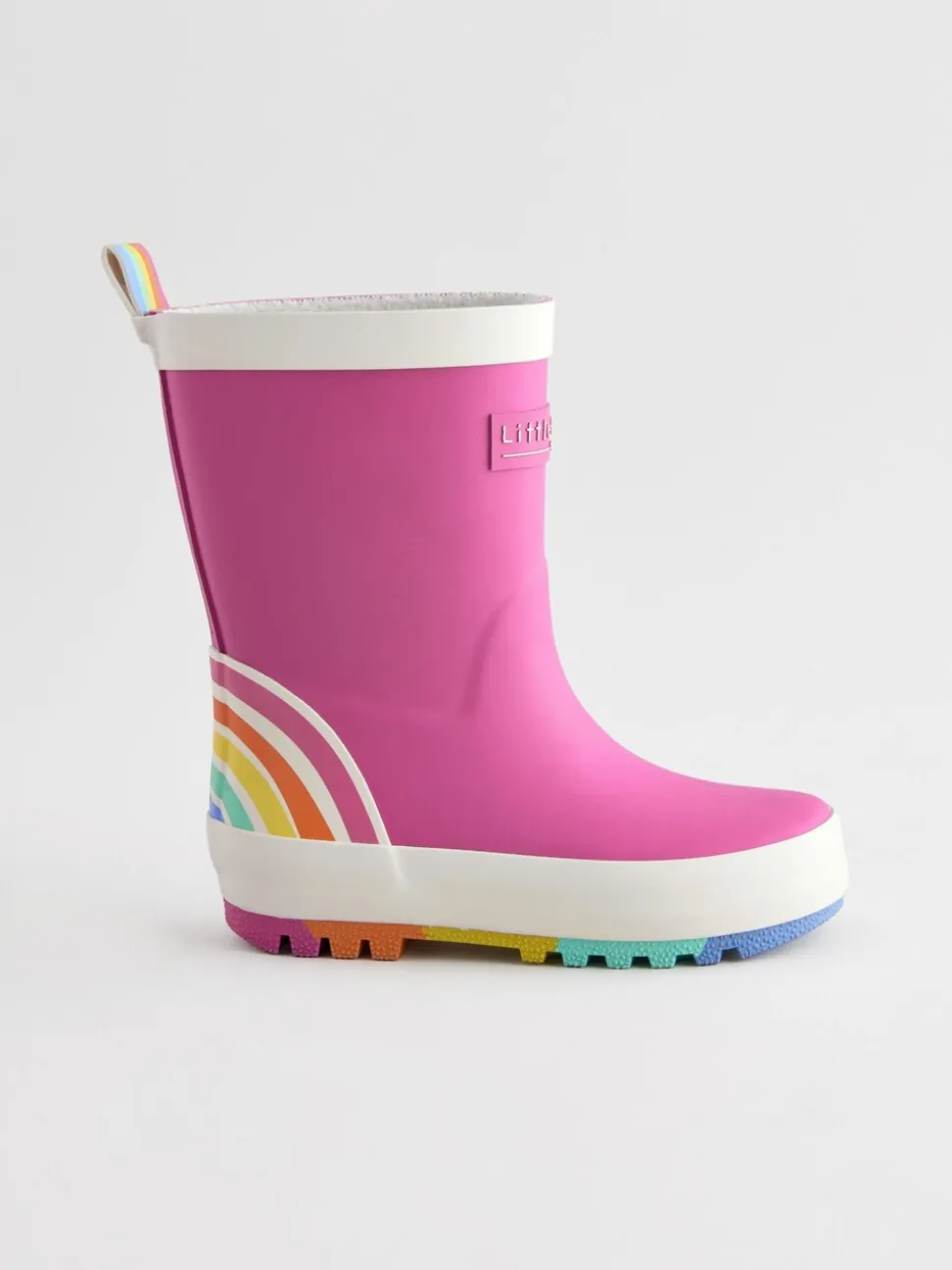 Roze - Little Bird by Jools Oliver regenlaarzen met regenboog
