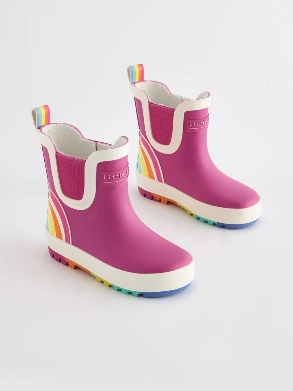 Roze - Little Bird By Jools Oliver Regenlaarzen met regenboog