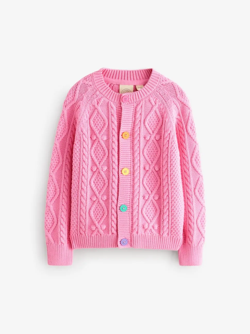 Roze - Little Bird by Jools Oliver gebreid kabelvest van katoen