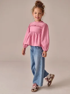 Roze - Long Sleeve Ruffle Blouse (3-16yrs)