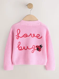 Roze - Love Bug Cardigan (3mths-7yrs)