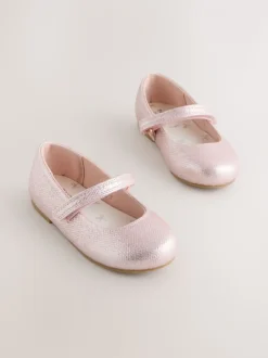 Roze - Mary Jane gelegenheidsschoenen met klittenbandsluiting