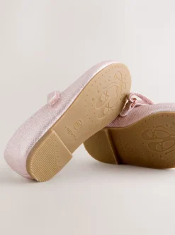 Roze - Mary Jane gelegenheidsschoenen met klittenbandsluiting