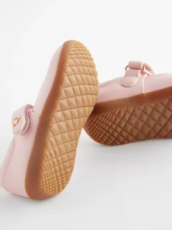 Roze - Mary Jane-schoentjes voor eerste babypasjes
