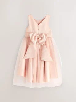Roze - Meisjesjurk met string (3 mnd-16 jr)