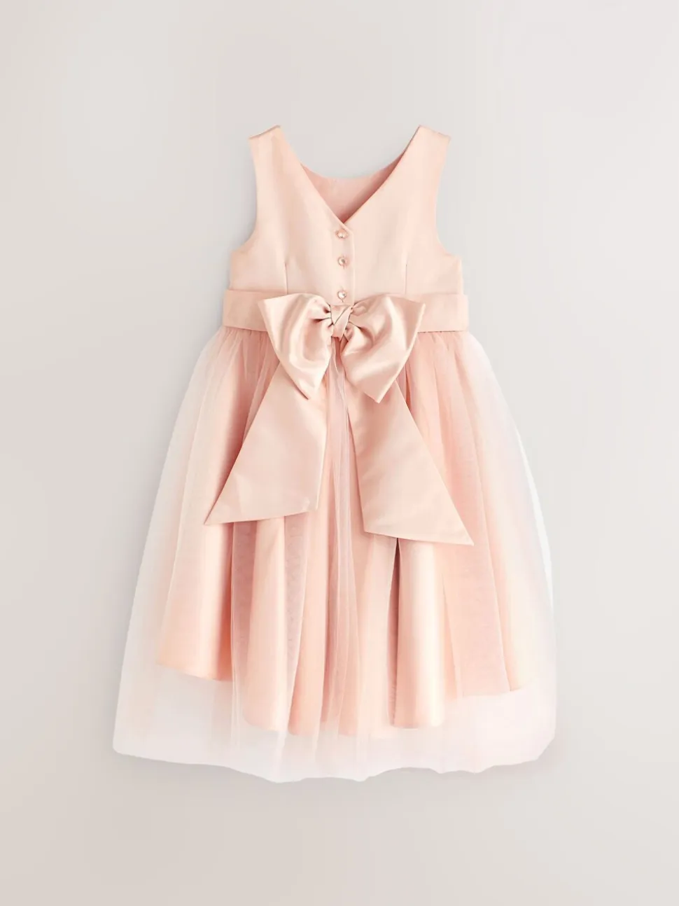 Roze - Meisjesjurk met string (3 mnd-16 jr)