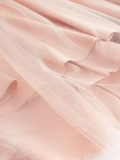 Roze - Meisjesjurk met string (3 mnd-16 jr)