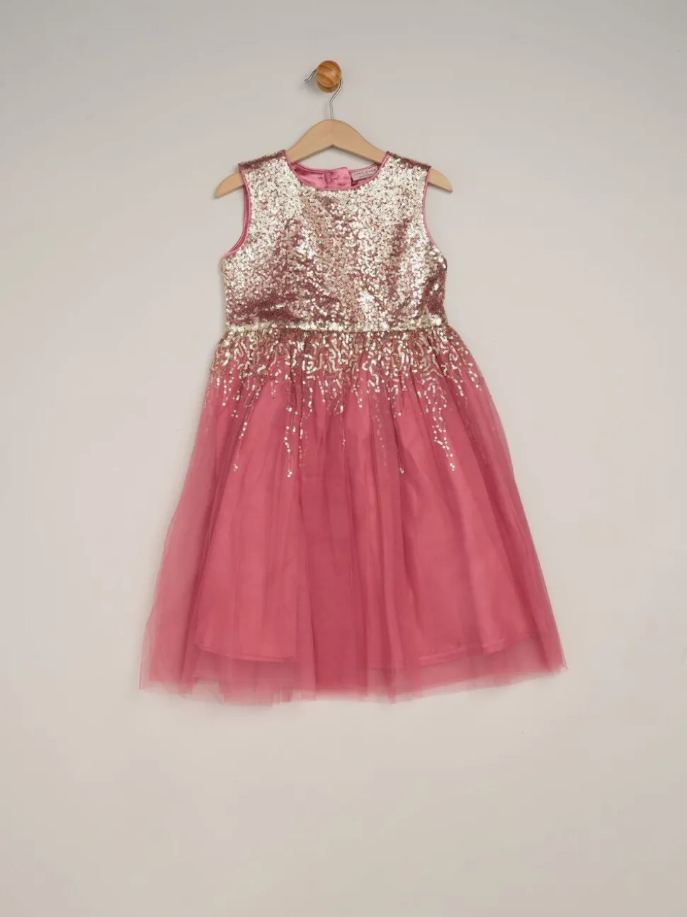 Roze - Miss Waterfall Sequin Dress and Faux Fur Bolero Set