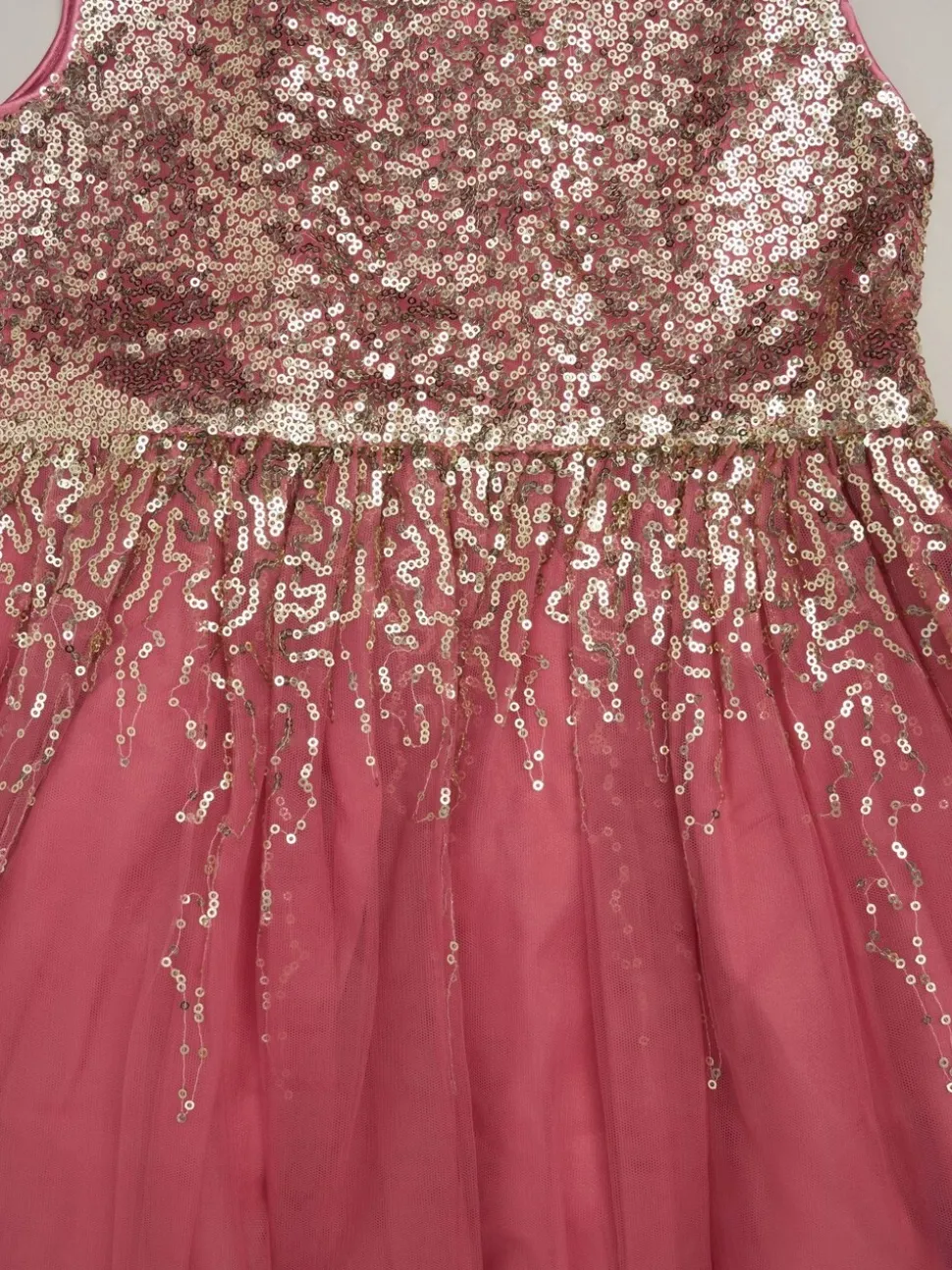 Roze - Miss Waterfall Sequin Dress and Faux Fur Bolero Set