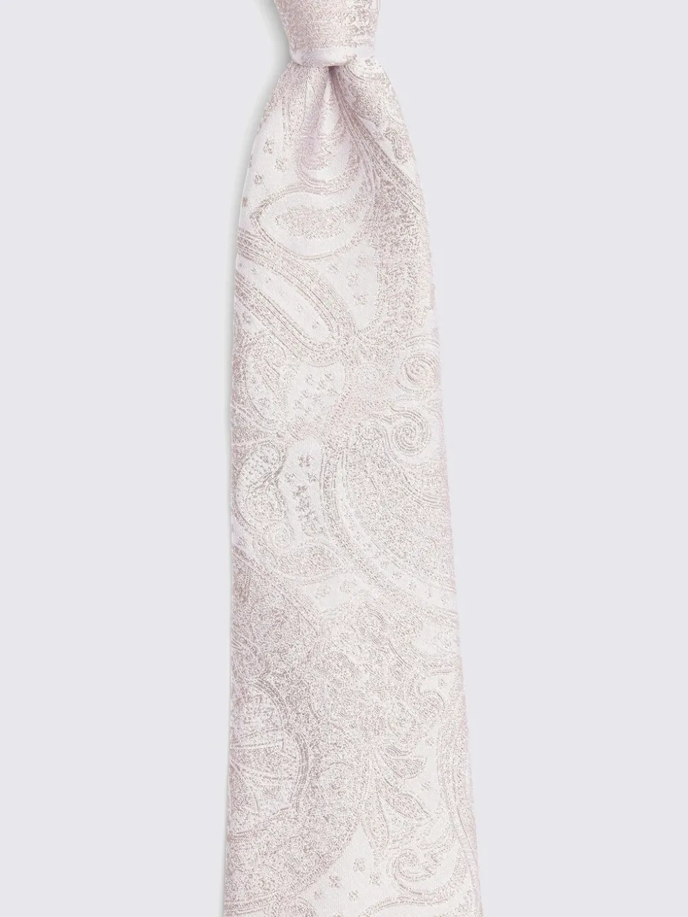 Roze - MOSS Bruiloft Paisley Stropdas
