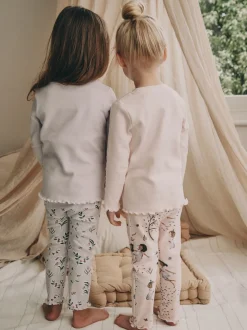 Roze / paarse fee - Verpakking van 2 knusse pyjama's (9 mnd-12 jr)
