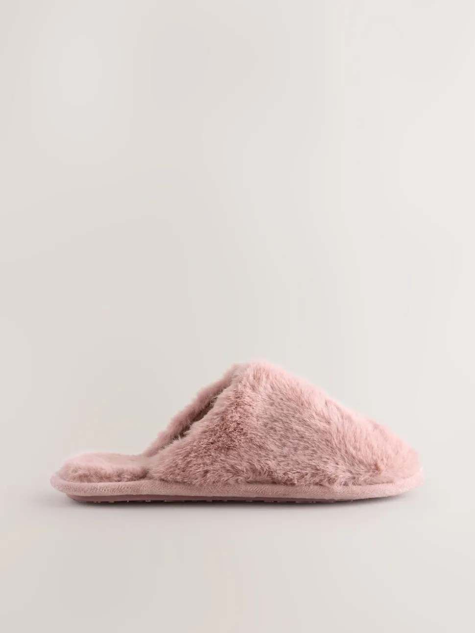 Roze - Pantoffels met imitatiebont