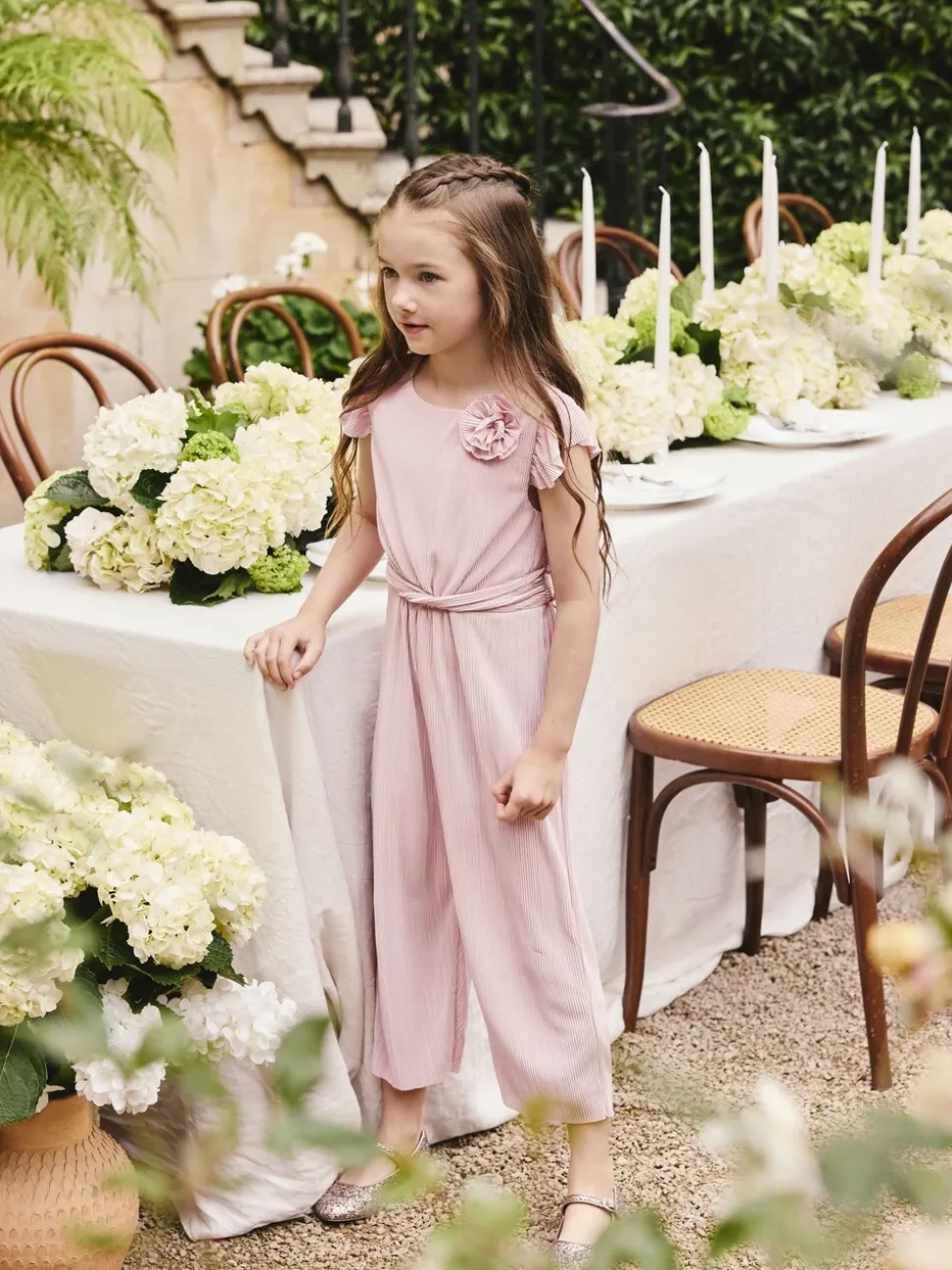 Roze - Plisse Jumpsuit (3-16yrs)