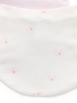 Roze - Purebaby Essential Dribble Bibs 2 Pack