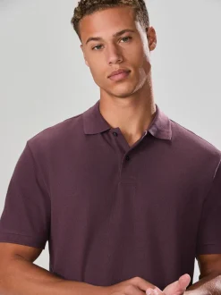 Roze - Regular Fit Textured Smart Polo Shirt
