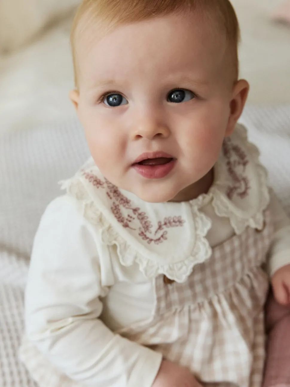 Roze - Rompertje met lange mouwen, bodysuit, vest en panty 4 -delige set (0maanden -2jaar)