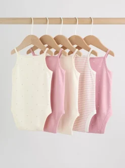 Roze - Set van 5 Baby bodysuits