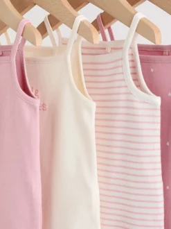 Roze - Set van 5 Baby bodysuits