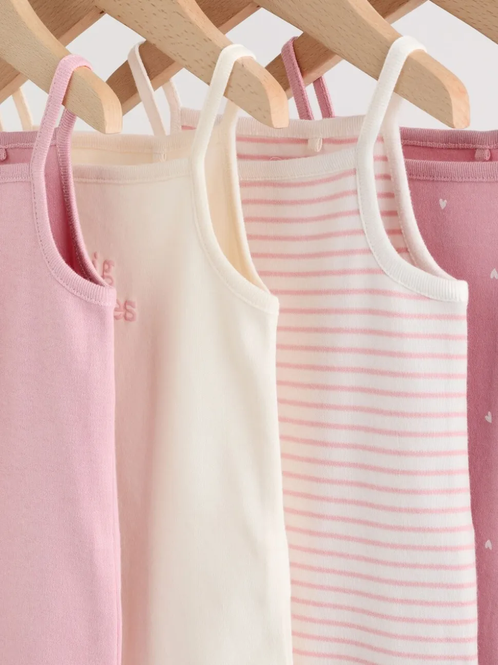Roze - Set van 5 Baby bodysuits