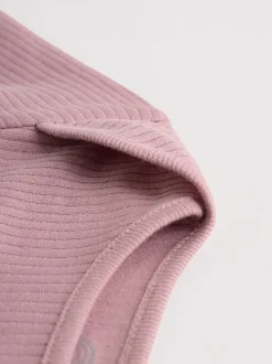Roze - Set van 5 babyrompertjes met lange mouwen