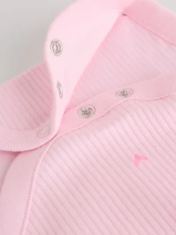 Roze - Set van 5 babyrompertjes met korte mouwen