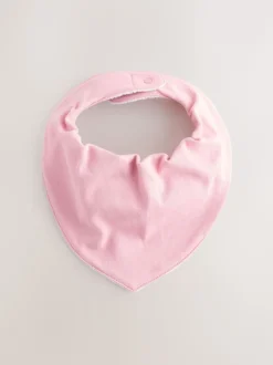 Roze - Set van 5 Dribble babyslabbetjes