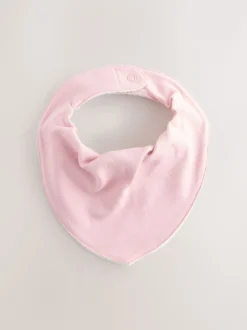 Roze - Set van 5 Dribble babyslabbetjes