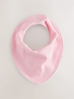 Roze - Set van 5 Dribble babyslabbetjes