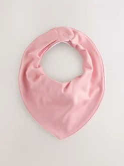 Roze - Set van 5 Dribble babyslabbetjes