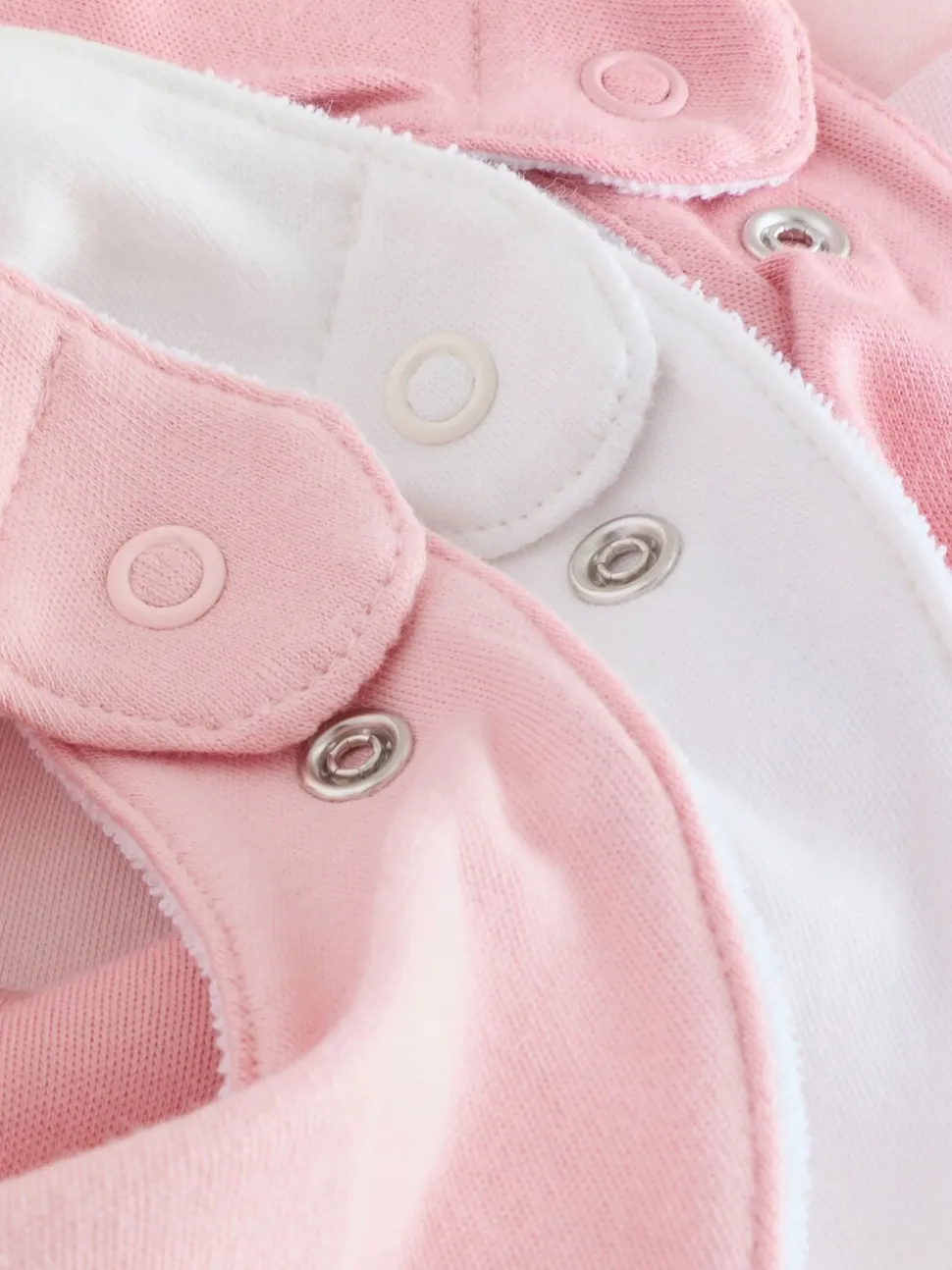 Roze - Set van 5 Dribble babyslabbetjes