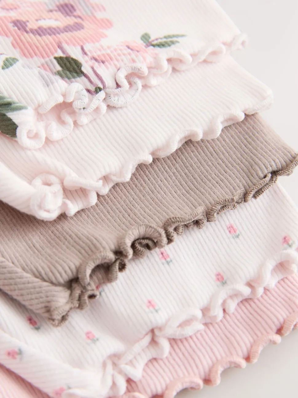 Roze - Set van 5 fietsshorts (3 mnd-7 jr)