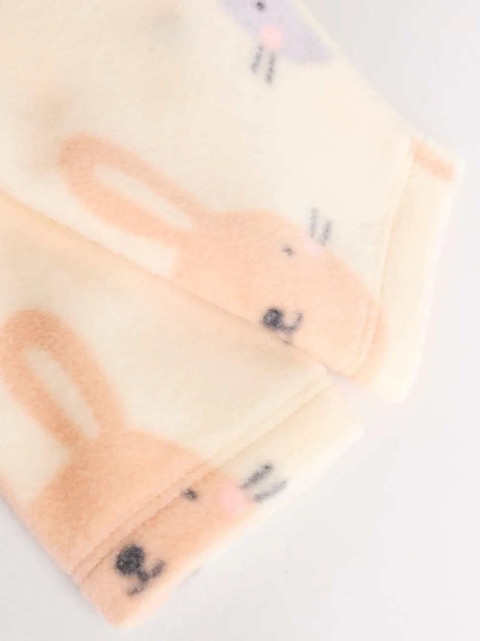 Roze - Set van 2 microfleece babypyjama's met tweewegrits