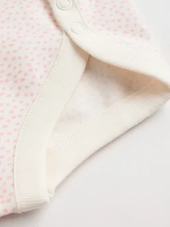 Roze - Set van 5 rompers met lange mouwen