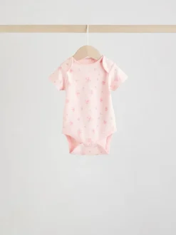 Roze - Short Sleeve Baby Bodysuit