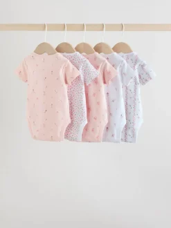 Roze - Short Sleeve Baby Bodysuit
