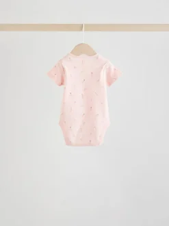 Roze - Short Sleeve Baby Bodysuit