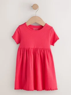 Roze - Short Sleeve Ribbed Dresses 2 Pack (3mths-7yrs)