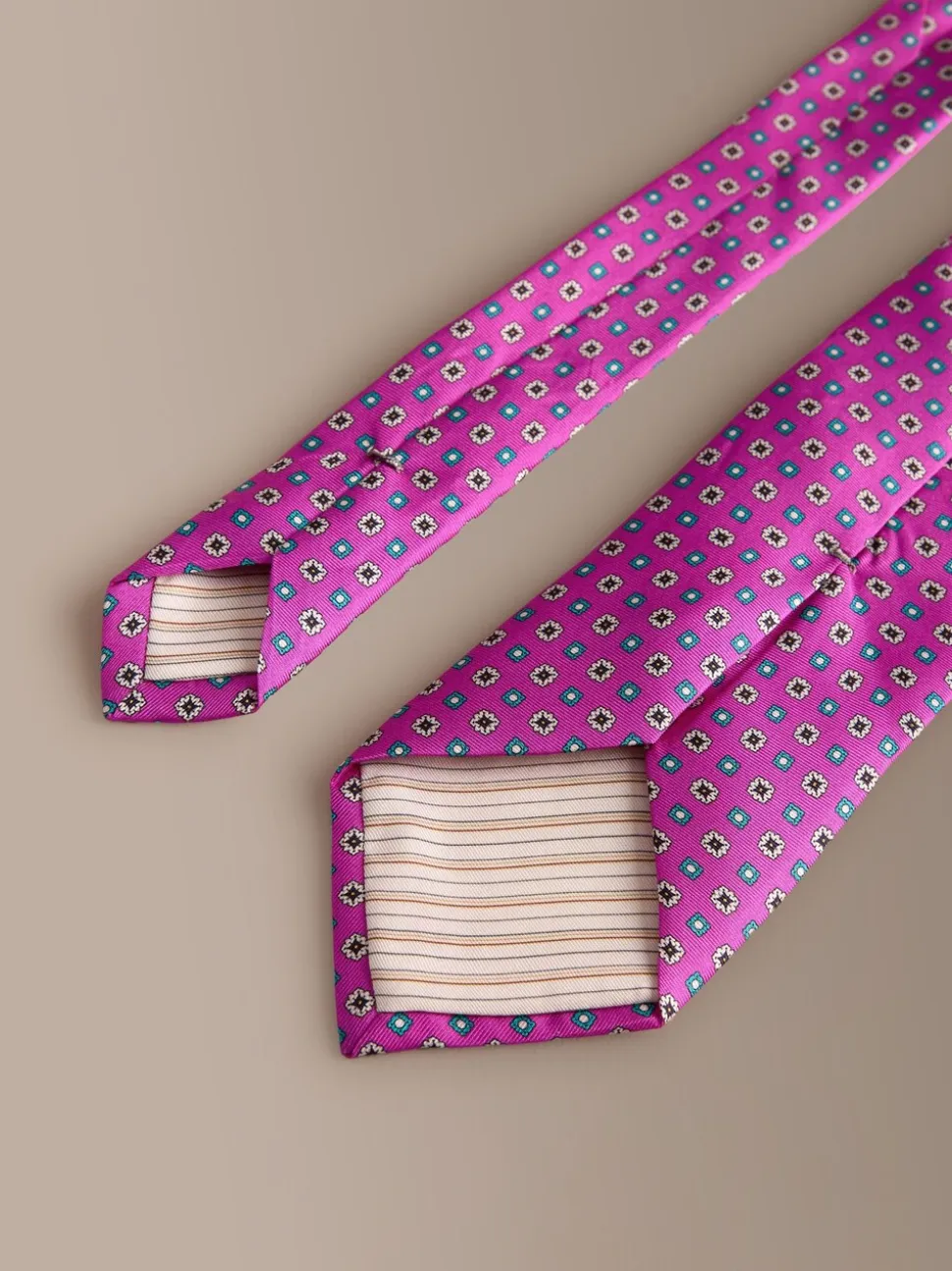 Roze - Signature Silk Italian Geometric Tie