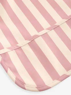Roze - Slabbetje met mouwen voor spenen en voeden