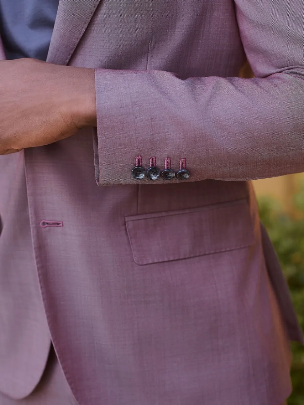 Roze - Slim Fit Signature Cerutti 100% Italian Wool Suit Jacket
