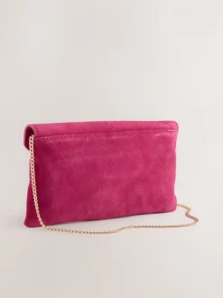 Roze - Suède clutch